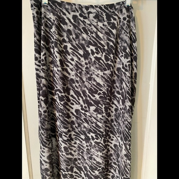 Allsaints Asymmetrical Leopard Print Skirt - Picture 1 of 3